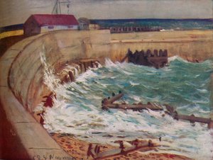 Maré alta, West Bay, c1930 de Christopher Richard Wynne Nevinson