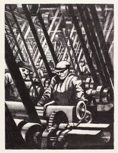 Fazendo o motor de Christopher Richard Wynne Nevinson