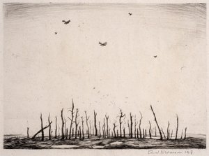 That Cursèd Wood, 1918 (ponto de seca) de Christopher Richard Wynne Nevinson