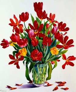 Tulipas (wc no papel) de Christopher Ryland