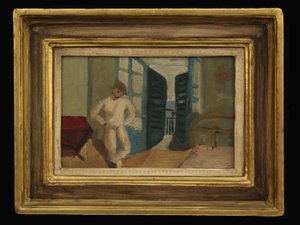 Menino no quarto, c.1920 de Christopher Wood