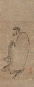 Shakyamuni Descendo a Montanha, século XV de Chuan Shinko