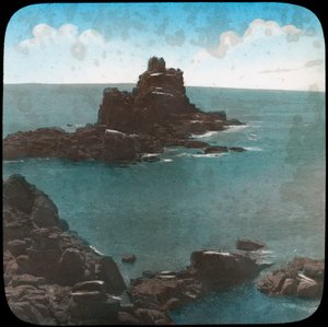 Armed Knights Rock, Lands End, Cornualha, final do século XIX ou início do século XX