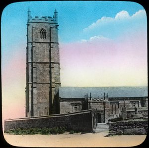 Igreja de St Buryan, Cornualha, final do século XIX ou início do século XX