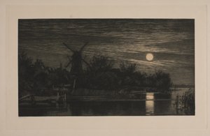 A noite enluarada em Tubæk de Cilius Johannes Konrad Andersen