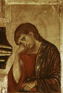 Crucifixo: Pormenor de São João (tempera sobre madeira