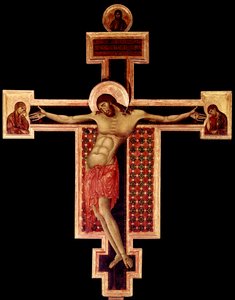 Crucifixo Detrempe sobre madeira de Cimabue (Cenni di Pepo) (1272-1302) 1268-1271 Dim. 336x267 cm Arezzo, Igreja de San Domenico