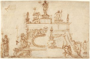 Estudos para Pequenos Bronzes com Motivos Clássicos de Circle of Andrea Riccio Paduan