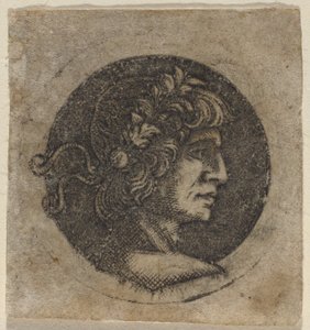 Cabeça de um imperador romano de Circle of Francesco Francia