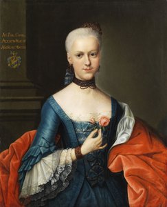 Retrato de uma jovem nobre de Circle of Johann Heinrich Tischbein
