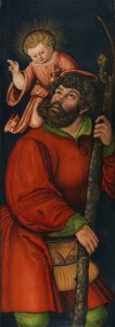 Alemão: Der heilige Christophorus São Cristóvão de Circle of Lucas Cranach the Elder