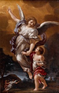 O anjo da guarda depois de Pietro da Cortona