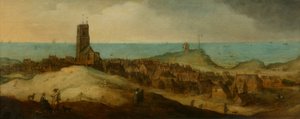 Egmond ann Zee (óleo sobre painel) de Claes Jacobsz. van der Heck