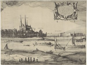 Perfil de Deventer (placa IV) de Claes Jansz. Visscher (II) (possibly)