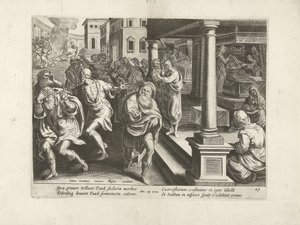 Paulo expulsa espíritos malignos em Éfeso
Actos dos Apóstolos (título da série)
Acta Apostolorum (título da série) de Claes Jansz. Visscher (II) (workshop of)