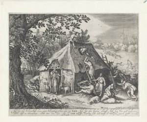Cristo no redil de Claes Jansz. Visscher (II)