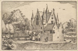 Uma placa do castelo 22 das cidades de Regiunculae e vários Ducados de Brabante, ca. 1610