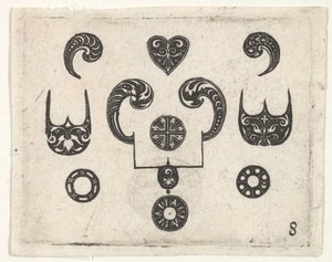 Impressão em Blackwork com Vários Motivos, ca. 1620 de Claes Jansz Visscher