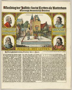 Execução de arminianos em Leiden de Claes Jansz. Visscher II