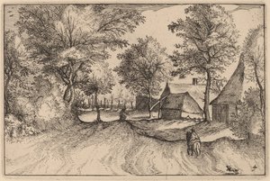Estrada da Vila de Claes Jansz Visscher after Johannes van Doetechum, the Elder after Lucas
