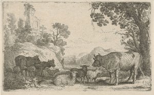 Paisagem com gado