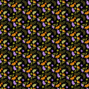 Padrão de Folhas Nocturnas de Claire Huntley