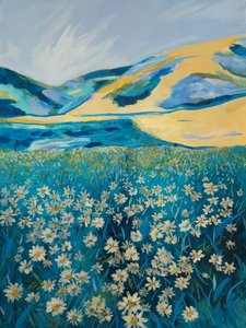 Campo de margaridas de Golden Hills de Claire Whitehead