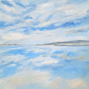 Reflexo do vasto céu azul de Claire Whitehead