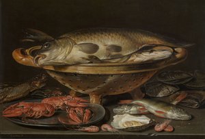 Ainda vida com peixes, ca 1612-1621.