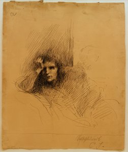 auto-retrato de Clara Siewert