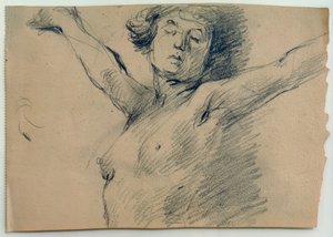 Nu feminino, meia figura