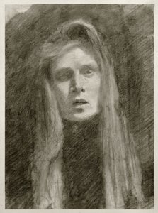 Retrato feminino com lenço na cabeça (auto-retrato)