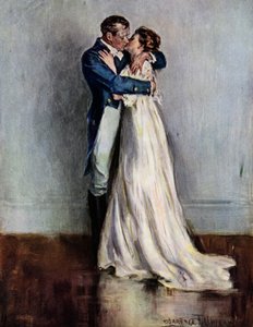 Ae Fond Kiss (cor litho) de Clarence F. Underwood