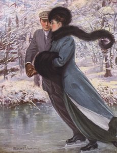 O amor ri do inverno de Clarence F. Underwood