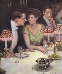 Os dois únicos no jantar