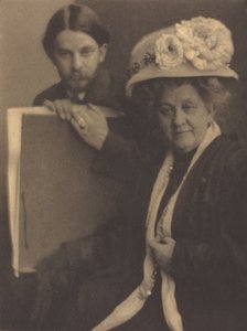 Alvin Langdon Coburn e sua mãe, c.1909.