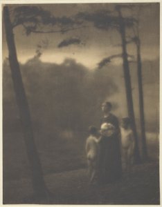 Noite—Mãe e Meninos de Clarence H. White