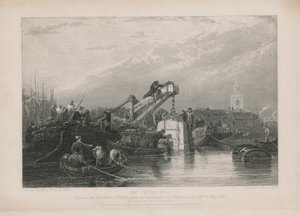 O sino de mergulho usado no Thames Tunnel de Clarkson Frederick Stanfield