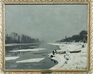 Glacons no Sena em Bougival ... de Claude (follower of) Monet