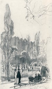 Nos jardins de Kensington - estágio um, c1920