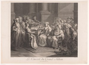Concerto para o sultão Le Concert du Grand Sultan (título no objeto) de Claude Antoine Littret de Montigny