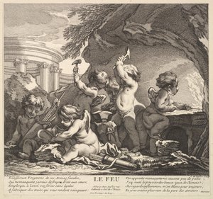 Fogo, século XVIII. de Claude Augustin Duflos