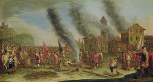 A miséria da guerra. A pira de Claude Callot