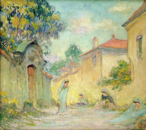 Rua em Meudon (óleo sobre tela)