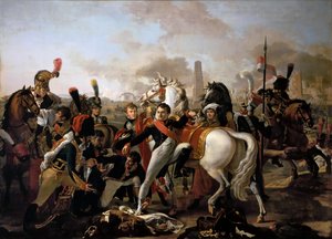 Napoleão ferido diante de Ratisbona, 23 de abril de 1809 de Claude Gautherot