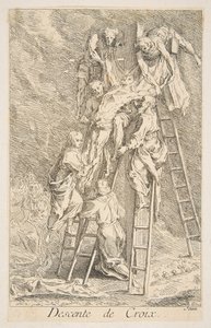Descida da Cruz.n.d. Criadores: Claude Gillot, Jacques Gabriel Huquier.