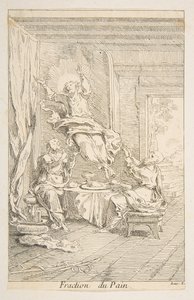 Divisão do Pão.n.d. Criadores: Claude Gillot, Jacques Gabriel Huquier. de Claude Gillot, Jacques Gabriel Huquier