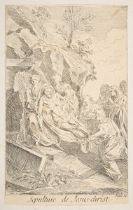 Sepultamento de Cristo.n.d. Criadores: Claude Gillot, Jacques Gabriel Huquier.