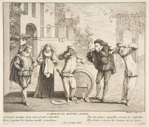 A Morte do Maitre André.n.d. Criadores: Claude Gillot, Jacques Gabriel Huquier. de Claude Gillot, Jacques Gabriel Huquier