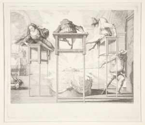Arlequim travesso de Claude Gillot
